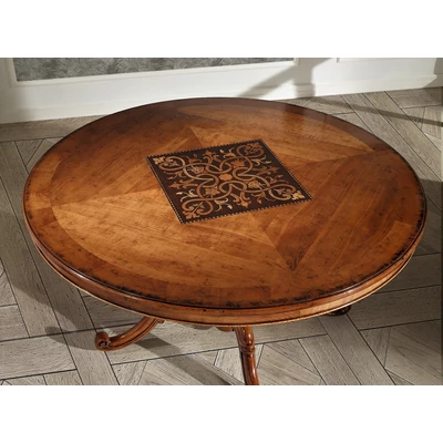 Profumo di Casa Inlayed round dining table 150x150 cm