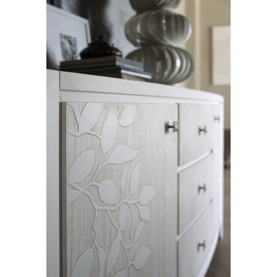 Eden Day 2-doors buffet chest of drawers with 3 drawers (with leaf motif)