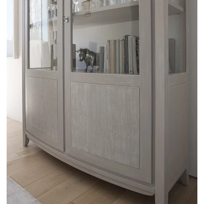 Eden Day 2-ajtós vitrines szekrény (faerezettel)