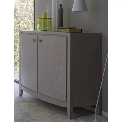 Eden Day 2-ajtós tálalószekrény (levél motívummal)