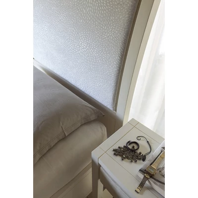 Eden egyszemélyes ágykeret, kárpitozott fejvéggel - 90 cm