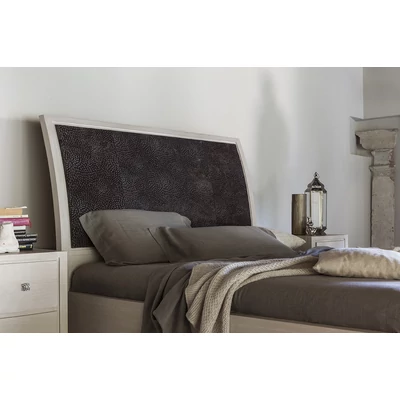 Eden Double bedstead with bedding container - 160 cm, with upholstered headboard