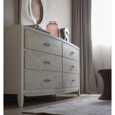 Eden Double chest of drawers (with leaf motif)