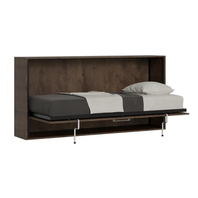 Egyszemélyes szekrényágy – dió színváltozat