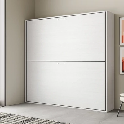 Emeletes szekrényágy – fehér kőris színváltozat