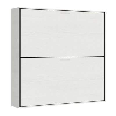 Emeletes szekrényágy – fehér kőris színváltozat