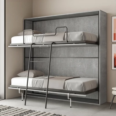 Emeletes szekrényágy – cement színváltozat