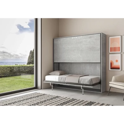 Emeletes szekrényágy – cement színváltozat