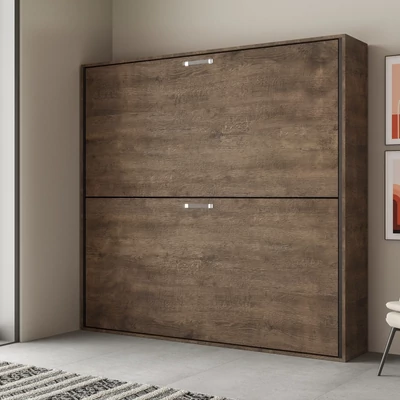 Emeletes szekrényágy – dió színváltozat