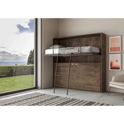 Emeletes szekrényágy – dió színváltozat