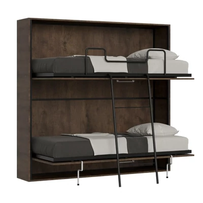 Emeletes szekrényágy – dió színváltozat