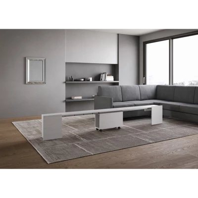 Evolve kihúzható ülőpad nyitott állapotban – fehér kőris színváltozat