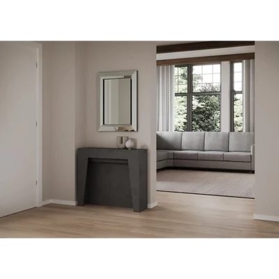 Anea konzolasztal zárt állapotban – antracit színváltozat