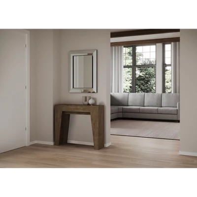 Narrow konzolasztal zárt állapotban – dió színváltozat