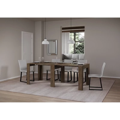 Narrow konzolasztal nyitott állapotban – dió színváltozat