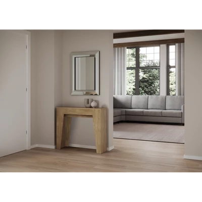 Narrow konzolasztal zárt állapotban – természetes tölgy színváltozat