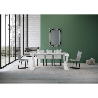 Konzolasztal fehér vázzal, bővíthető – IM Diago