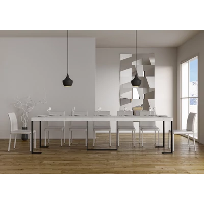 Futura Premium konzolasztal – 300 cm – fehér kőris színváltozat
