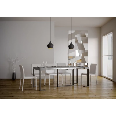 Futura konzolasztal – 196 cm – cement színváltozat