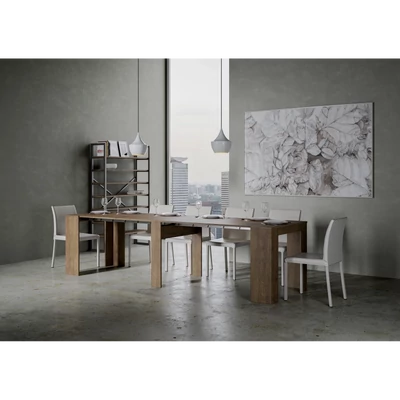 Venus konzolasztal nyitott állapotban – dió színváltozat