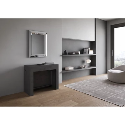 Evolve konzolasztal zárt állapotban – antracit színváltozat