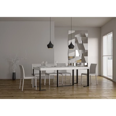 Futura Premium konzolasztal – 196 cm – fehér kőris színváltozat