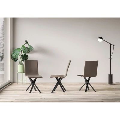 Aury szék galambszürke műbőrrel