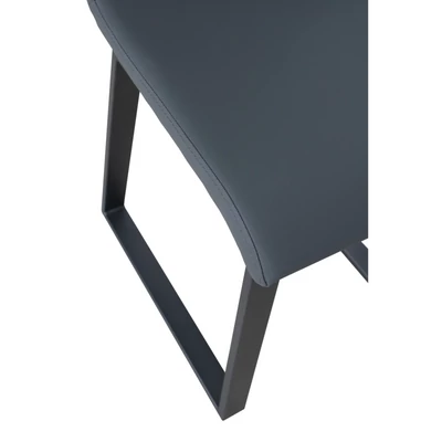 Baffy szék szürke műbőrrel