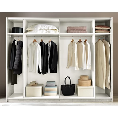 LM Jazz Armadio 2-sliding doors cabinet, with 1 mirrored door - 230 cm