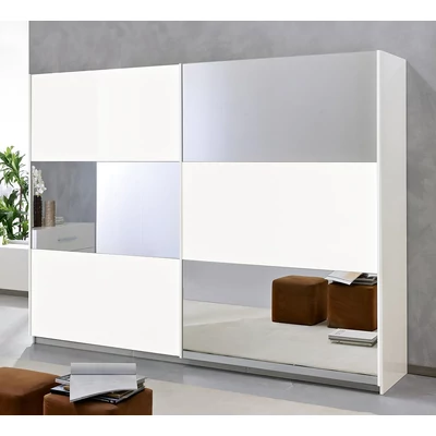 LM Jazz Armadio 2-sliding doors cabinet, with 1 mirrored door - 230 cm