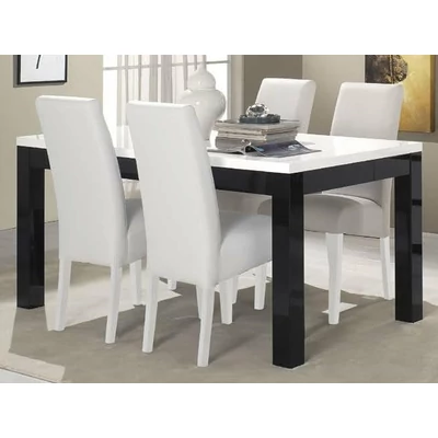 LM Roma Day Dining table 160x90 cm - black-white