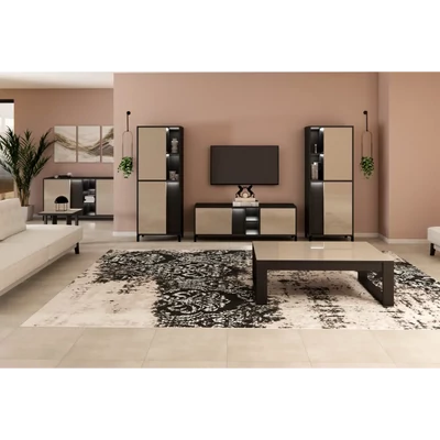 Bézs-sötétbarna nappali bútor garnitúra – LM Venus Day