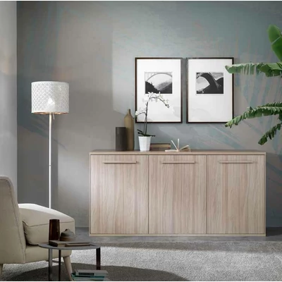Easy 2-doors buffet chest of drawers with 3 drawers