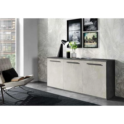 Easy Deluxe 2-doors buffet chest of drawers with 3 drawers