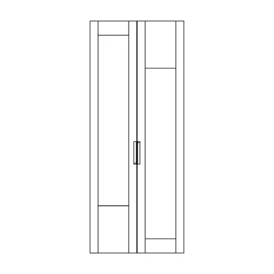 Ajtó gardróbszobához (balra vagy jobbra nyíló), kőrisfából – Morello 4497