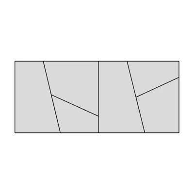 Ajtó geometrikus díszítéssel, 90 cm széles szekrényelemhez – Morello 3128.T