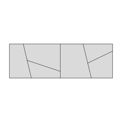 Ajtó geometrikus díszítéssel, 120 cm széles szekrényelemhez – Morello 3129.T