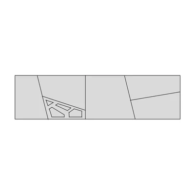 Ajtó geometrikus díszítéssel, 150 cm széles szekrényelemhez – Morello 3130.I