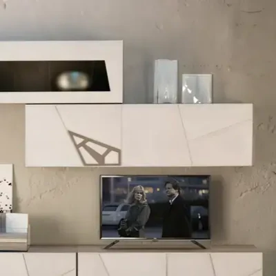 Ajtó geometrikus díszítéssel, 150 cm széles szekrényelemhez – Morello 3130.I