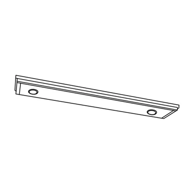 Díszléc előszobafalhoz, spotlámpákkal, 126 cm – Morello 3619.F
