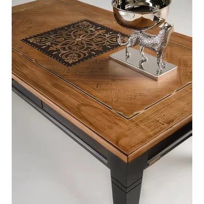 Coffee Table with 1 Drawer, with Inlay – Morello 3400