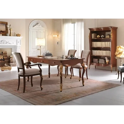 Bookshelf with Carved Decoration – Morello 3859