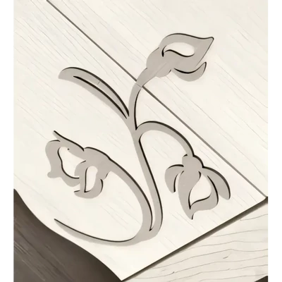 Éjjeliszekrény 2 fiókkal, díszítéssel – Morello 4124