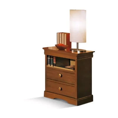 Éjjeliszekrény 2 fiókkal, polccal és titkos rekesszel, Lajos Fülöp stílusú – Morello Luigi Filippo 4429