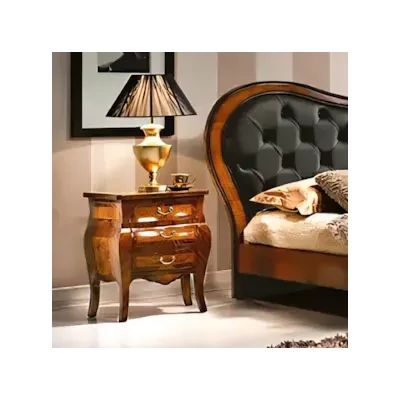 Éjjeliszekrény 3 fiókkal, Bois de Violette intarziával – Morello 4097