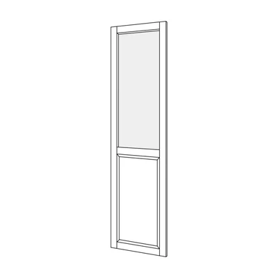 Előszobafal elem tükörrel, 50 cm széles – Morello 3607.BS
