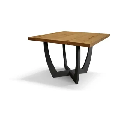 Étkezőasztal, négyzet alakú, tölgyfa asztallappal, kőrisfa lábakkal – Morello 2263