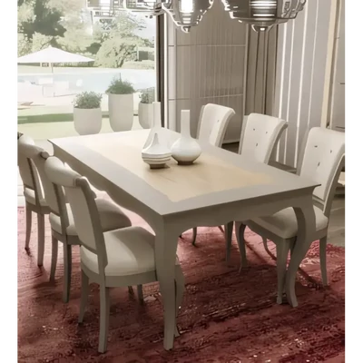 Dining Table, Extendable, with Ash Wood Insert – Morello 2283