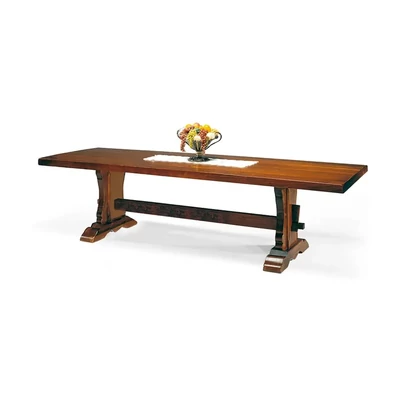 Étkezőasztal, nyárfa, 5 mm vastag asztallappal, 180x90 cm – Morello 2398