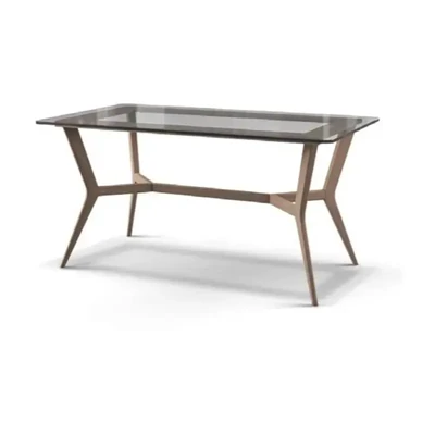 Dining Table with Smoke Glass Insert – Morello 2239